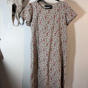 Vintage Floral Print Women Dress